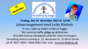 Julearrangement med Lotte Riisholt @ Jyderup Hallen | Jyderup | Danmark