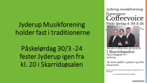 Påskekoncert med Coffeevoice @ Skarridsøsalen | Jyderup | Danmark