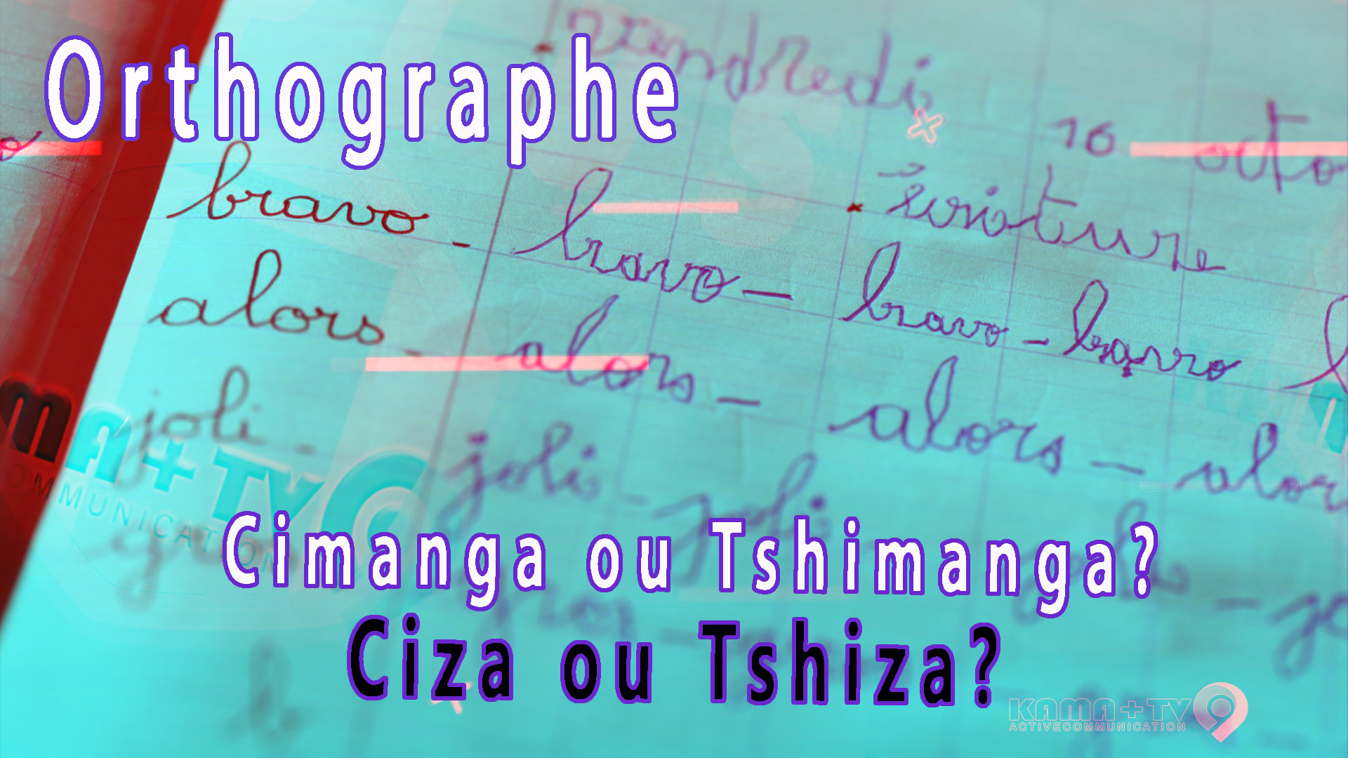 La mauvaise orthographe  menace          l´identité congolaise d´origine.