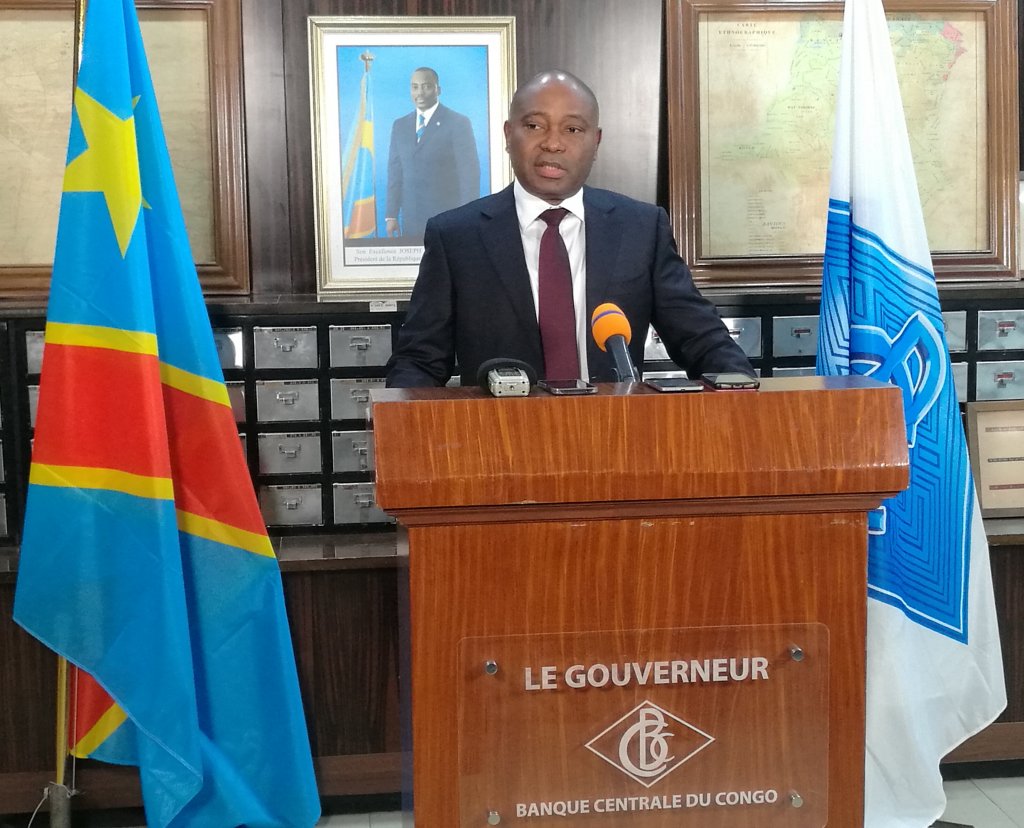 RDC : SOCIETE: LE GOUVERNEUR DE LA BANQUE CENTRALE DU CONGO ARRETE