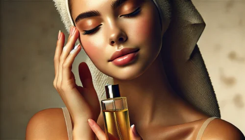 Vegetable oil-based cosmetic product for facial care