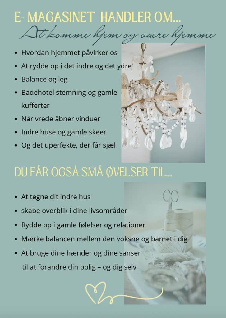 hvad e magasinet indeholder for at skabe ro i hovedet
