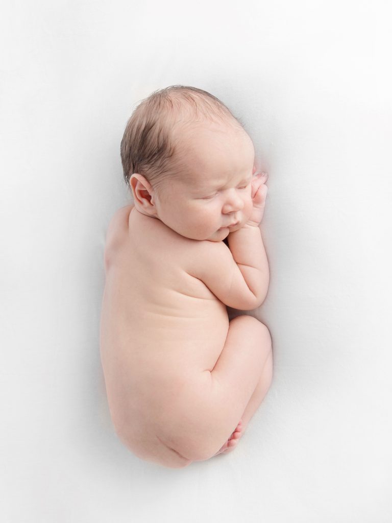 naked newborn posing baby photographer edinburgh