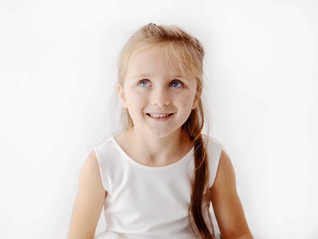 7 year old girl studio photoshoot edinburgh