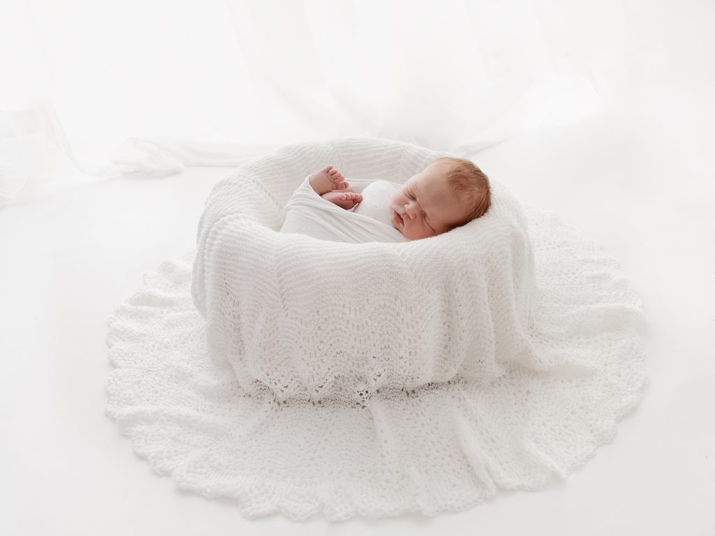 backlit all white simple newborn photography edinburgh