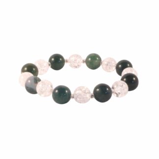 Armband - Bergkristall, Achat