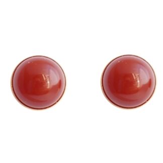 Ohrstecker - roter Jaspis