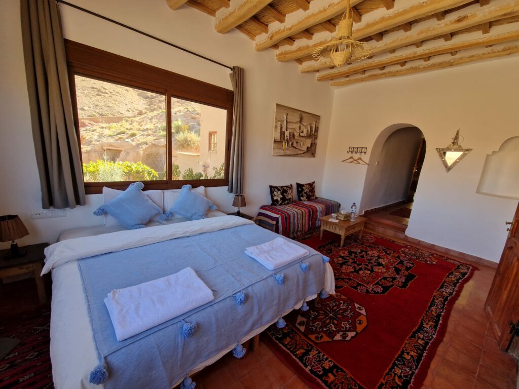 Room at Kasbah Chems hotel Morocco