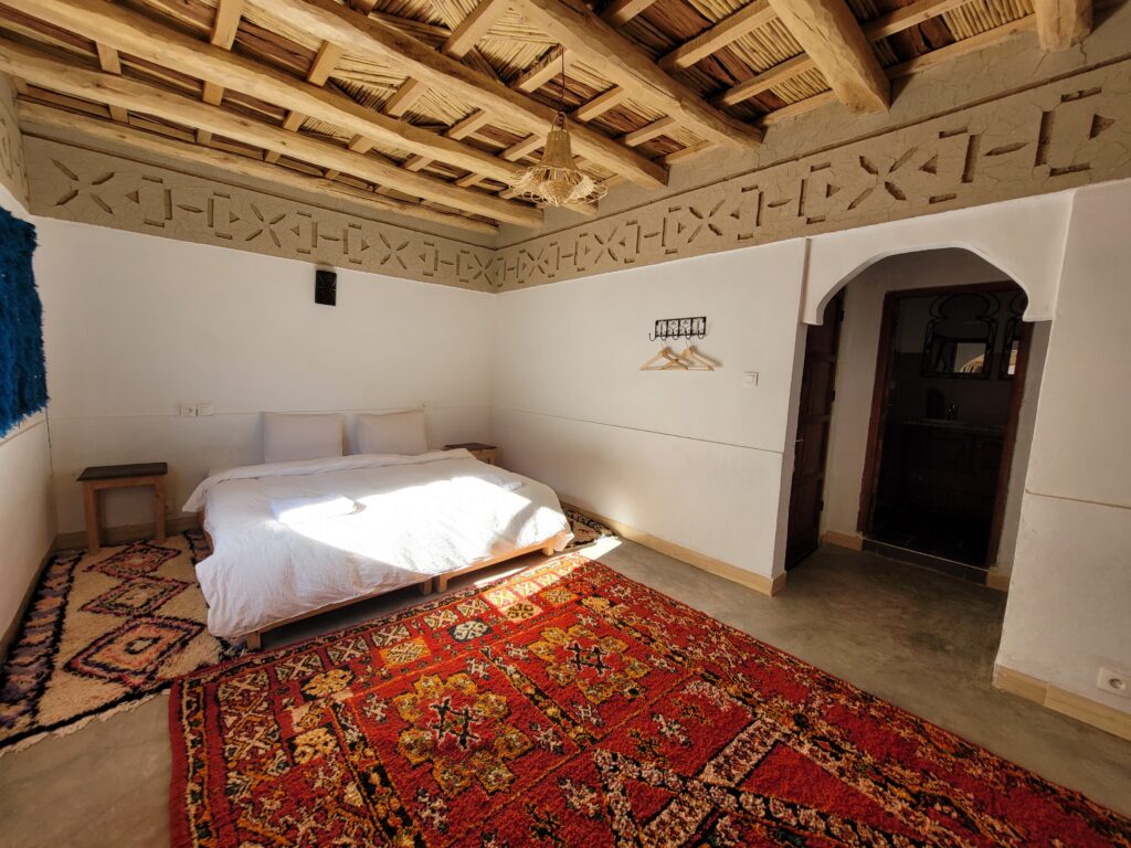 Room at Kasbah Chems hotel Morocco