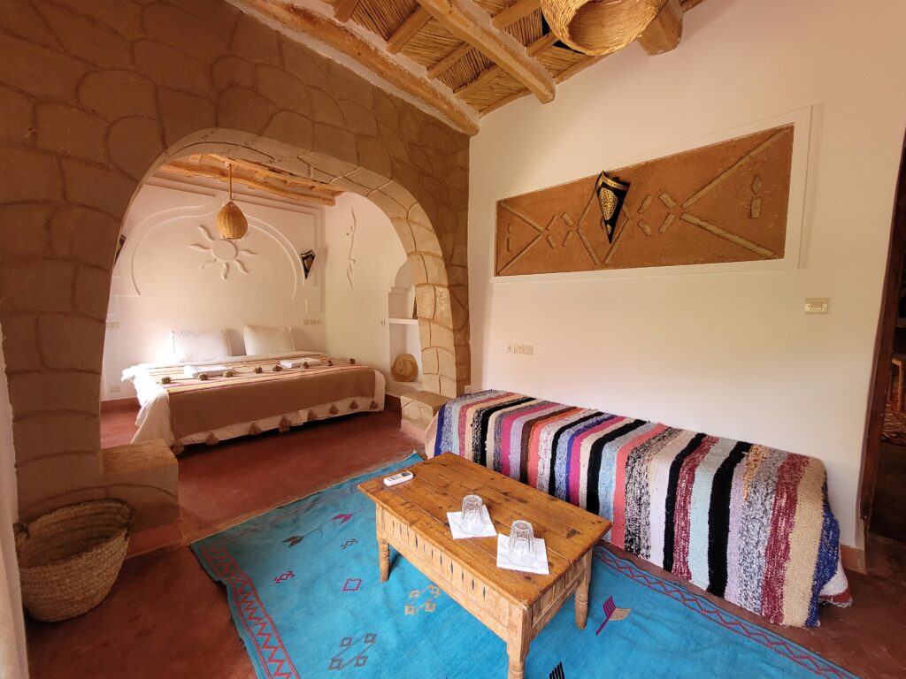 Room at Kasbah Chems hotel Morocco