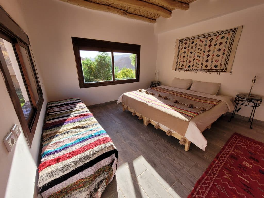 Room at Kasbah Chems hotel Morocco