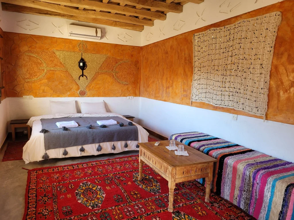 Room at Kasbah Chems hotel Morocco