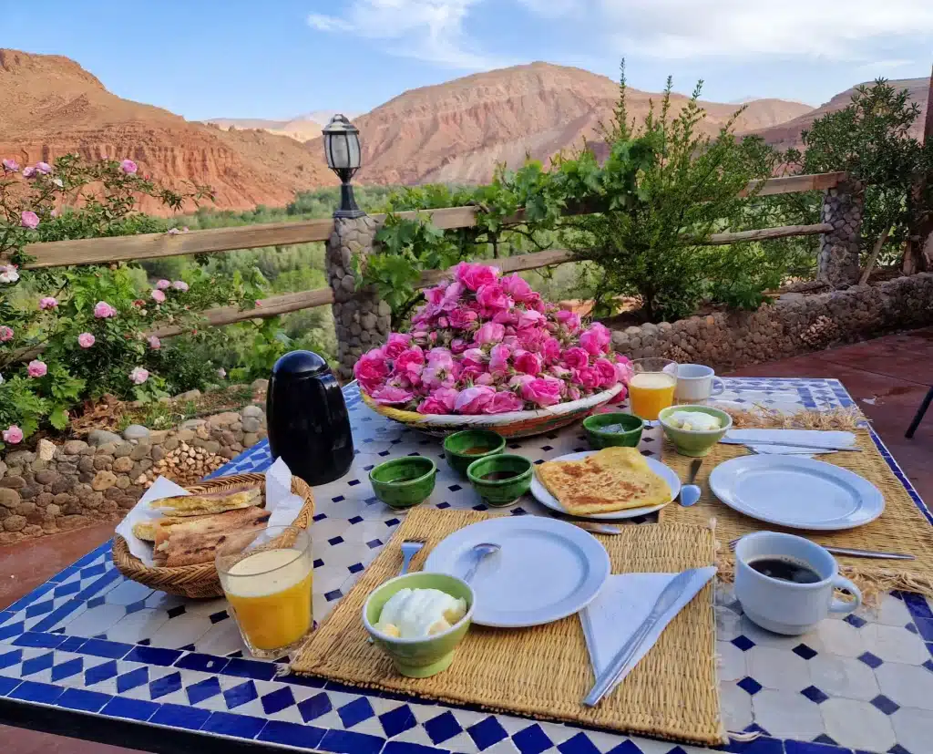 Kasbah Chems terrace view Morocco