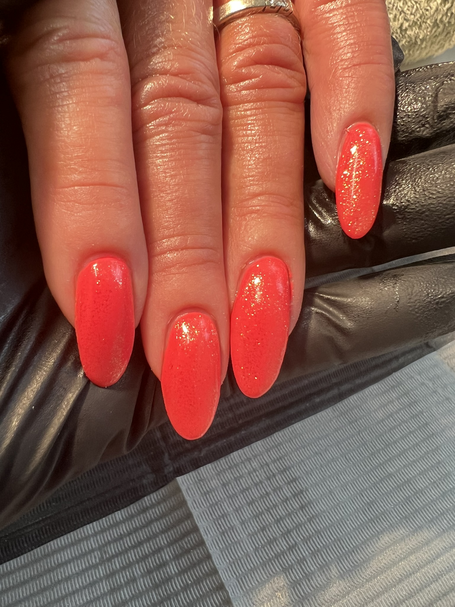 Na nagelcorrectie, bovenaanzicht