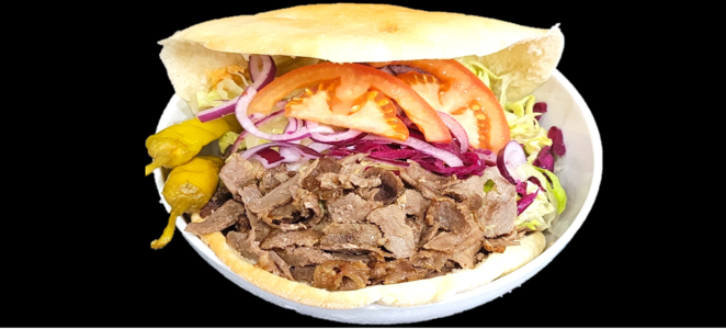 11 döner med pitabröd 2