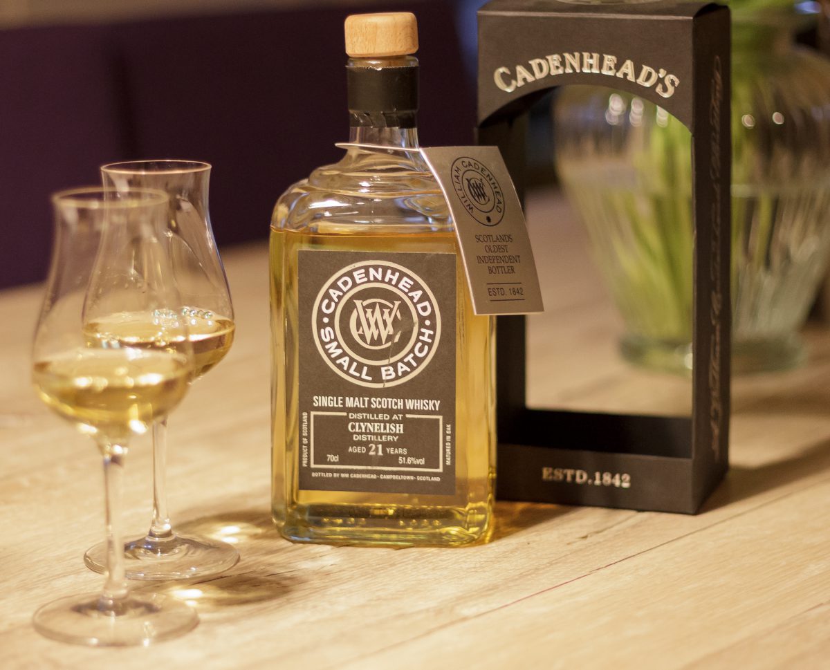 Clynelish Small Batch von Cadenhead im Glas und in der Flasche