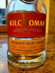 Eine Flasche Kilchoman 2013 Uniquely Islay
