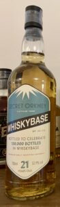 Eine Flasche "Secret Orkney 1998" (Highland Park) zum Jubiläum 130000 Flaschen in der Whiskybase