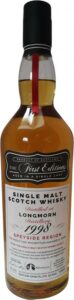 Eine Flasche Longmorn 1998 von Edition Spirits für Alba Import