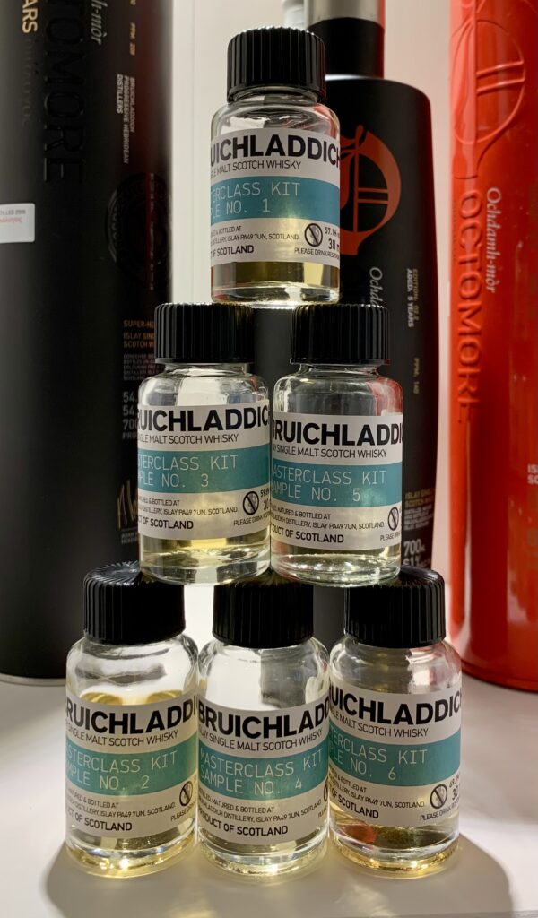 Die Bruichladdlich Timetravellers Masterclass Samples