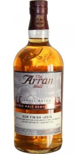 Eine Flasche Arran 2007 Rum Finish