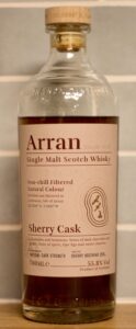 Eine Flasche Arran Sherry Cask