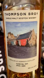 Eine Flasche Dornoch 2017 Fass #001