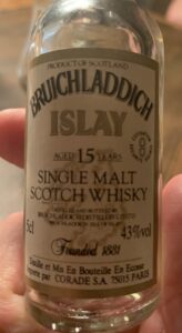 Eine Sample Bruichladdich 15-year-old