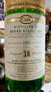 Eine Flasche Brora 1981 von Douglas Laing