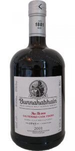 Eine Flasche Bunnahabhain 2001 für Feis Ile 2019