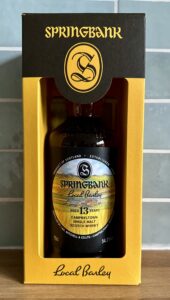 Eine Flasche Springbank 13-year-old Local Barley