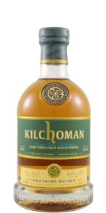 Eine Flasche Kilchoman 2016 Fino Sherry Matured