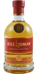 Eine Flasche Kilchoman 2014 Cognac Cask Finish