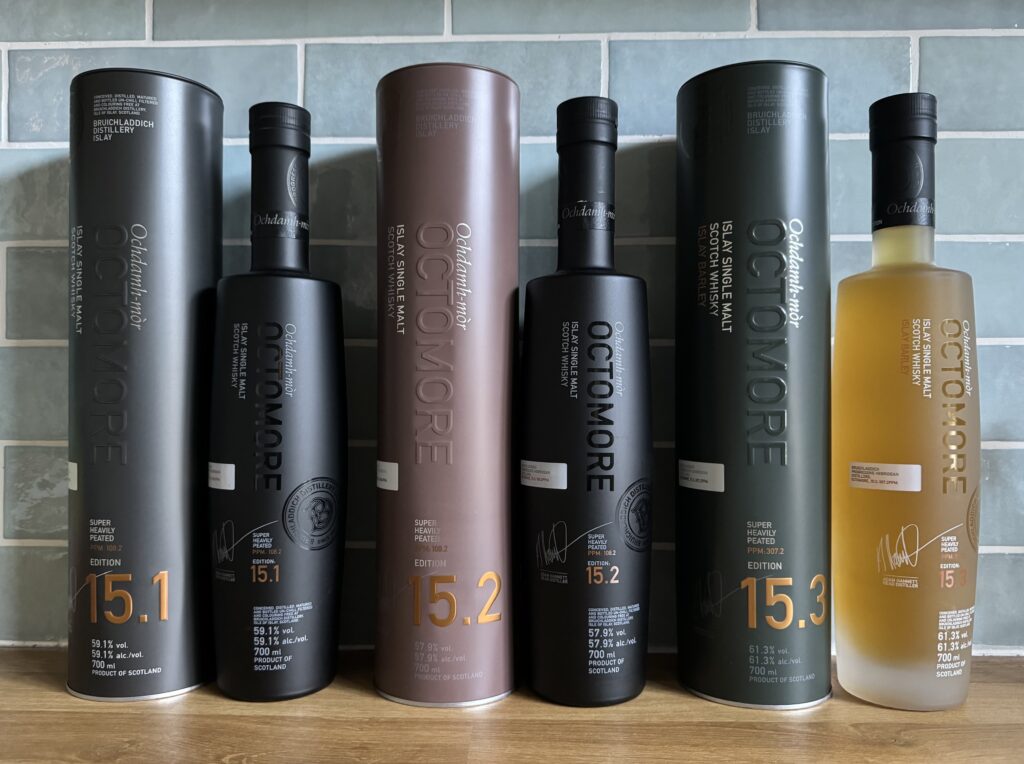 Alle drei Octomore der Serie 15