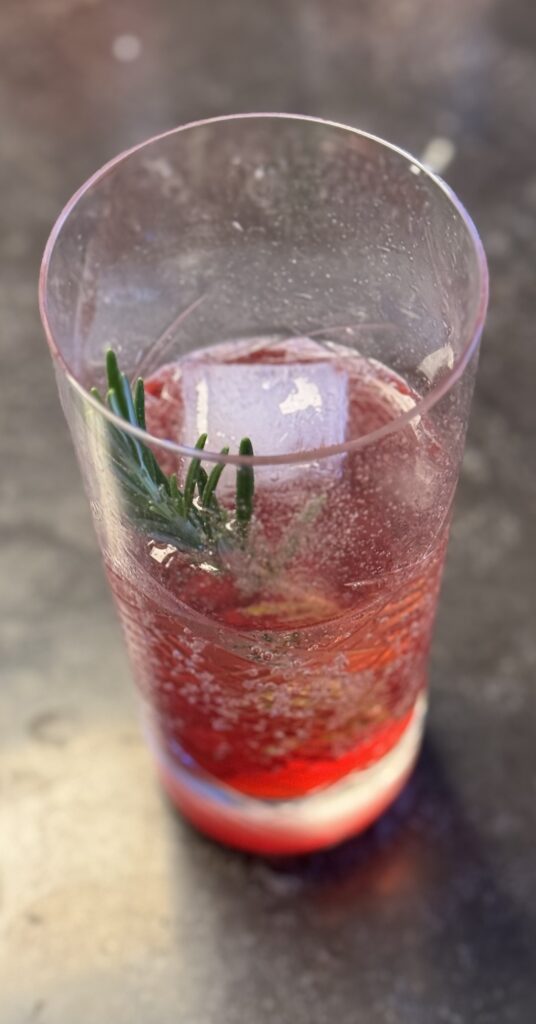 "Cranberry-Currant-Fizz" Cocktail