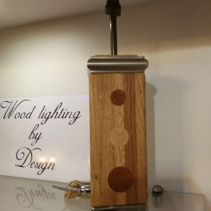 Wood turned oak lamp from Keithturnings