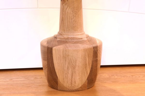 Wood turned oak lamp from Keithturnings