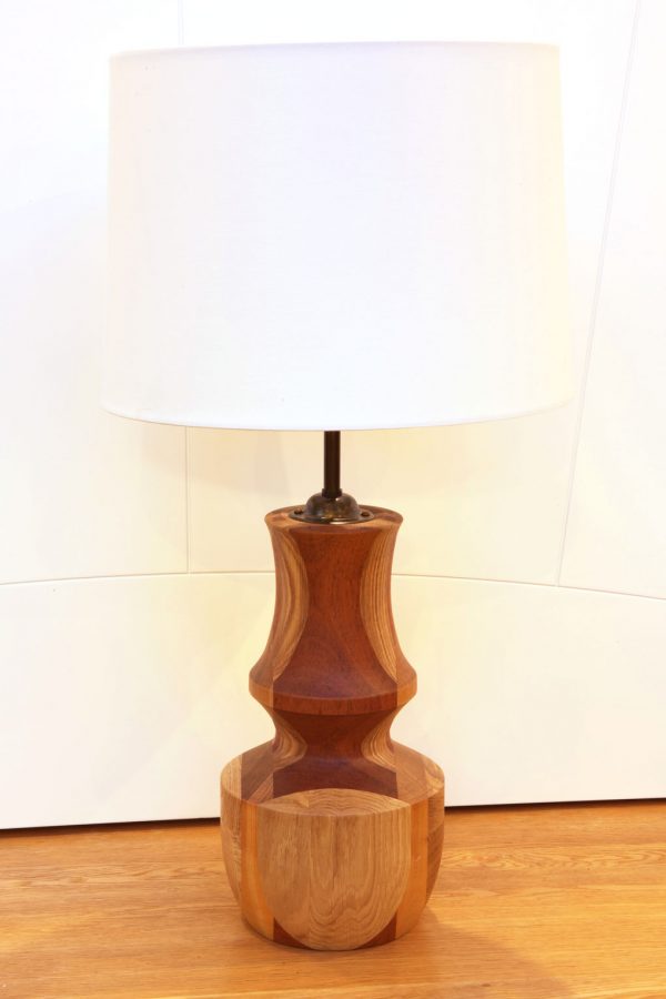 Wood turned oak lamp from Keithturnings