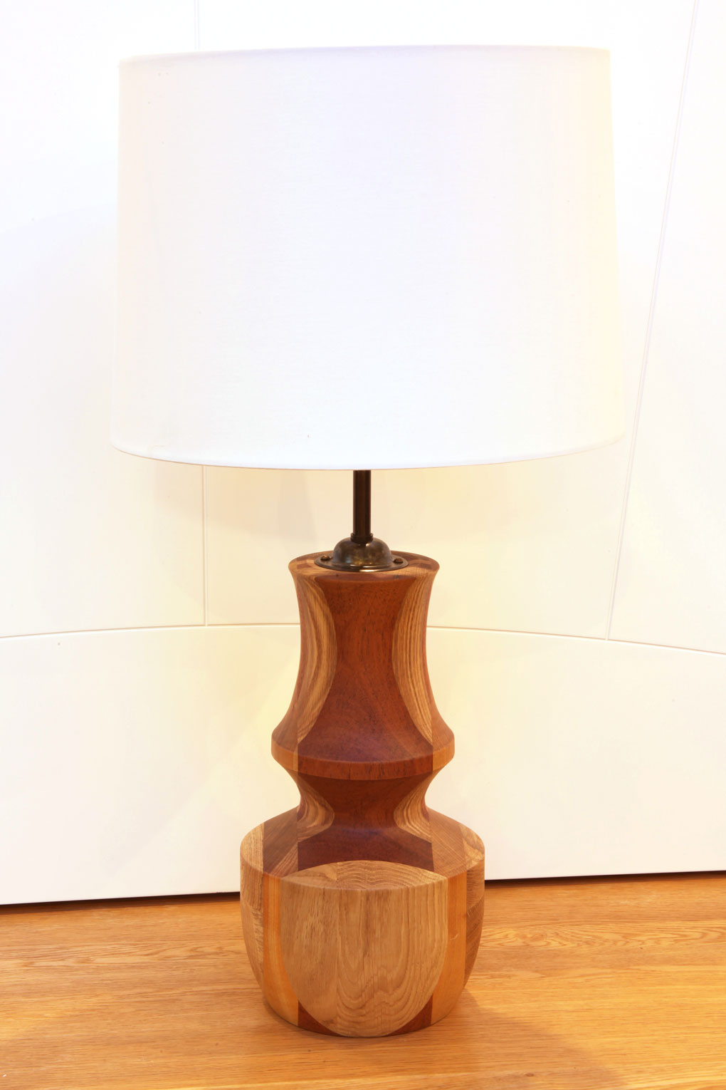 Wood turned oak lamp from Keithturnings