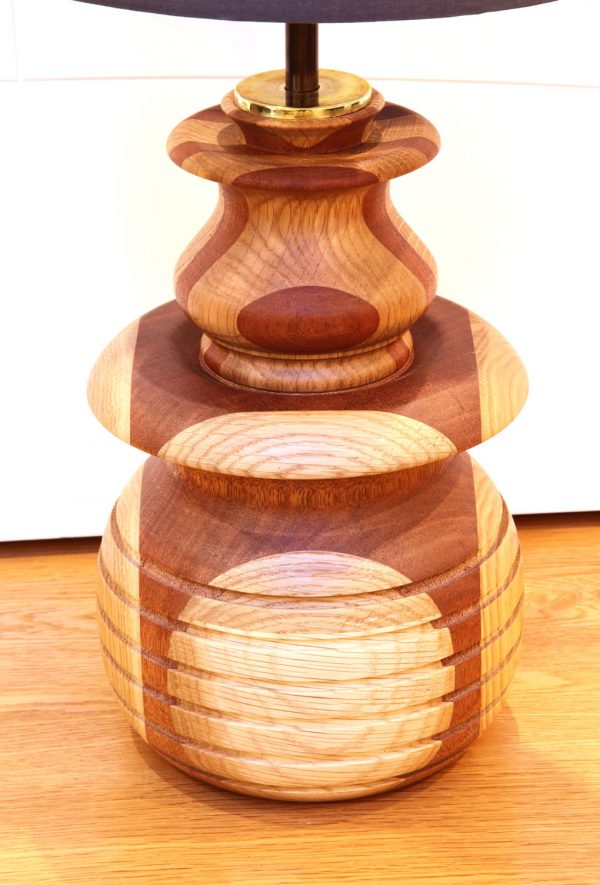 Wood turned oak lamp from Keithturnings