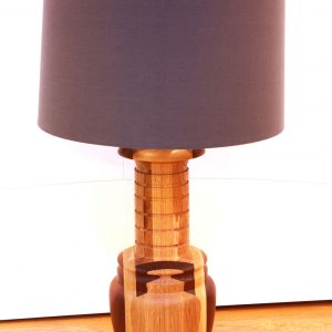 Wood turned oak lamp from Keithturnings