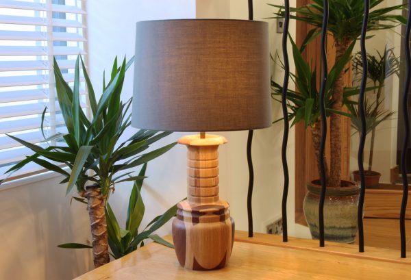 Wood turned table lamp from Keithturnings