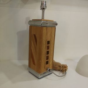 Wood turned oak lamp from Keithturnings