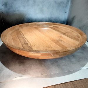 Handcrafted recycled bamboo platter