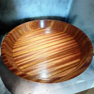 Handcrafted Iroko platter