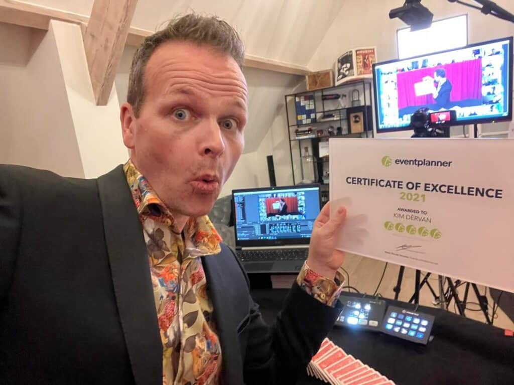 Kim Dervan Online Show Eventplanner Certificate of Excellence 2021