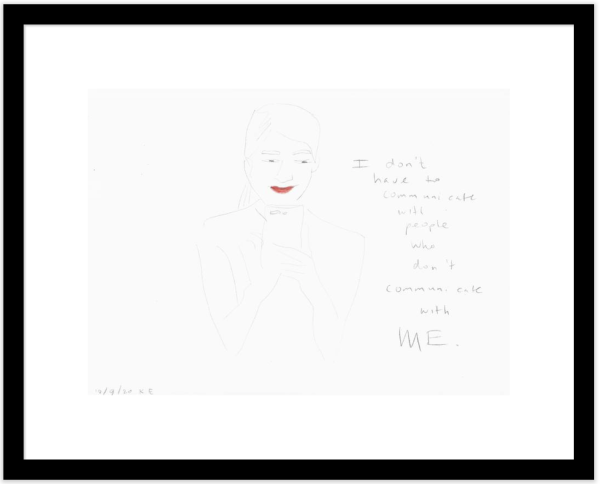 Kim Engelen, Example black frame, Communicate With Me, 2020 Kim Engelen, Example black frame, Communicate With Me, 2020