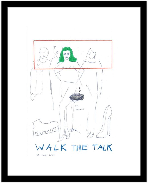 Kim Engelen, Example black frame, Walk the Talk, 2020 Kim Engelen, Example black frame, Walk the Talk, 2020