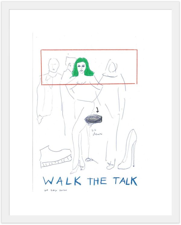 Kim Engelen, Example white frame, Walk the Talk, 2020 Kim Engelen, Example white frame, Walk the Talk, 2020