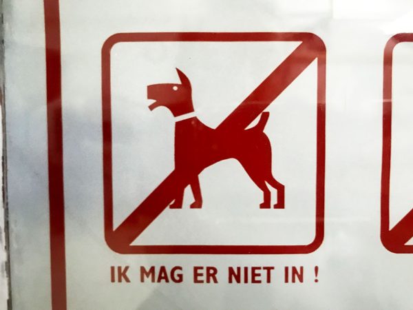 Kim Engelen, Detail-shot, Dog Friendly Environment, 178x121,4x5 cm, 1998